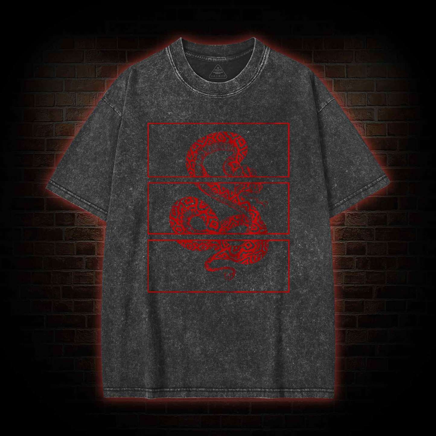 Red Snake Washed T-shirt