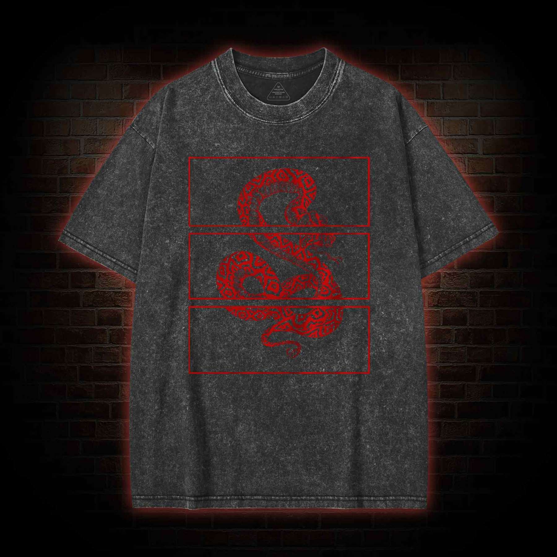 Red Snake Washed T-shirt