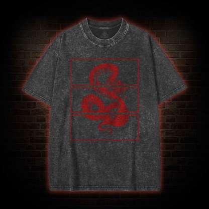 Red Snake Washed T-shirt
