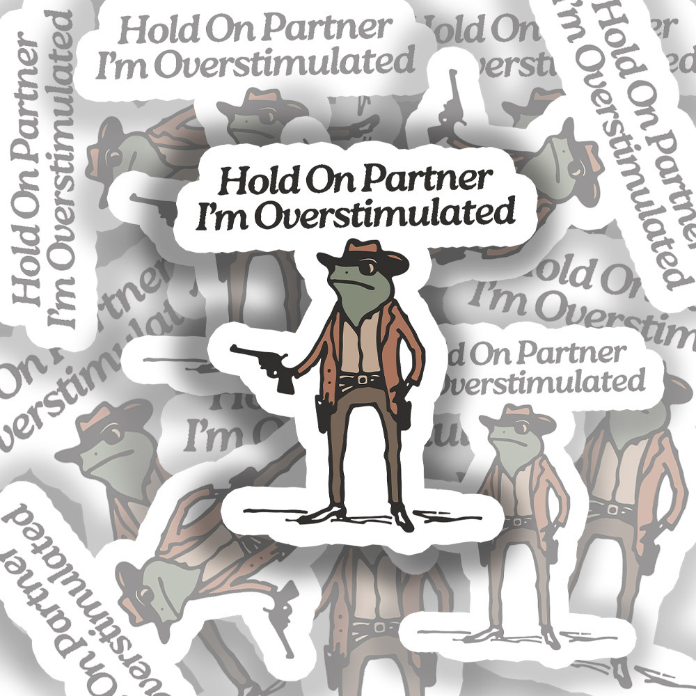 Hold on Partner Sticker