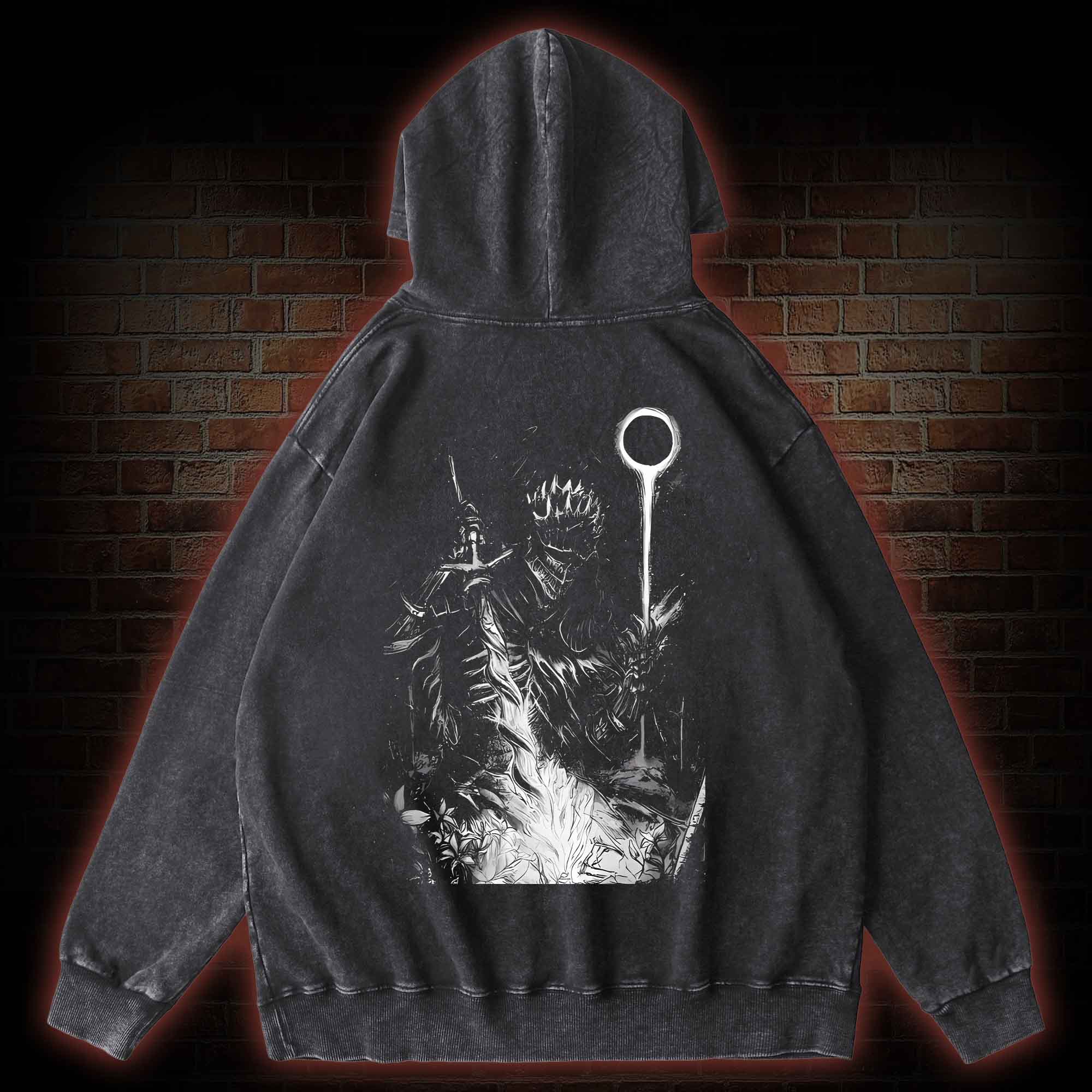 The Final One Back Print Washed Hoodie