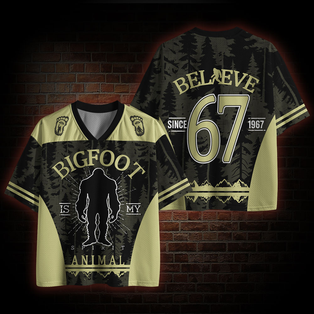 Bigfoot is My Spirit Animal Mesh Jersey