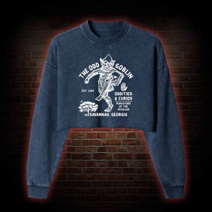 The Odd Goblin Washed Cropped Sweatshirts