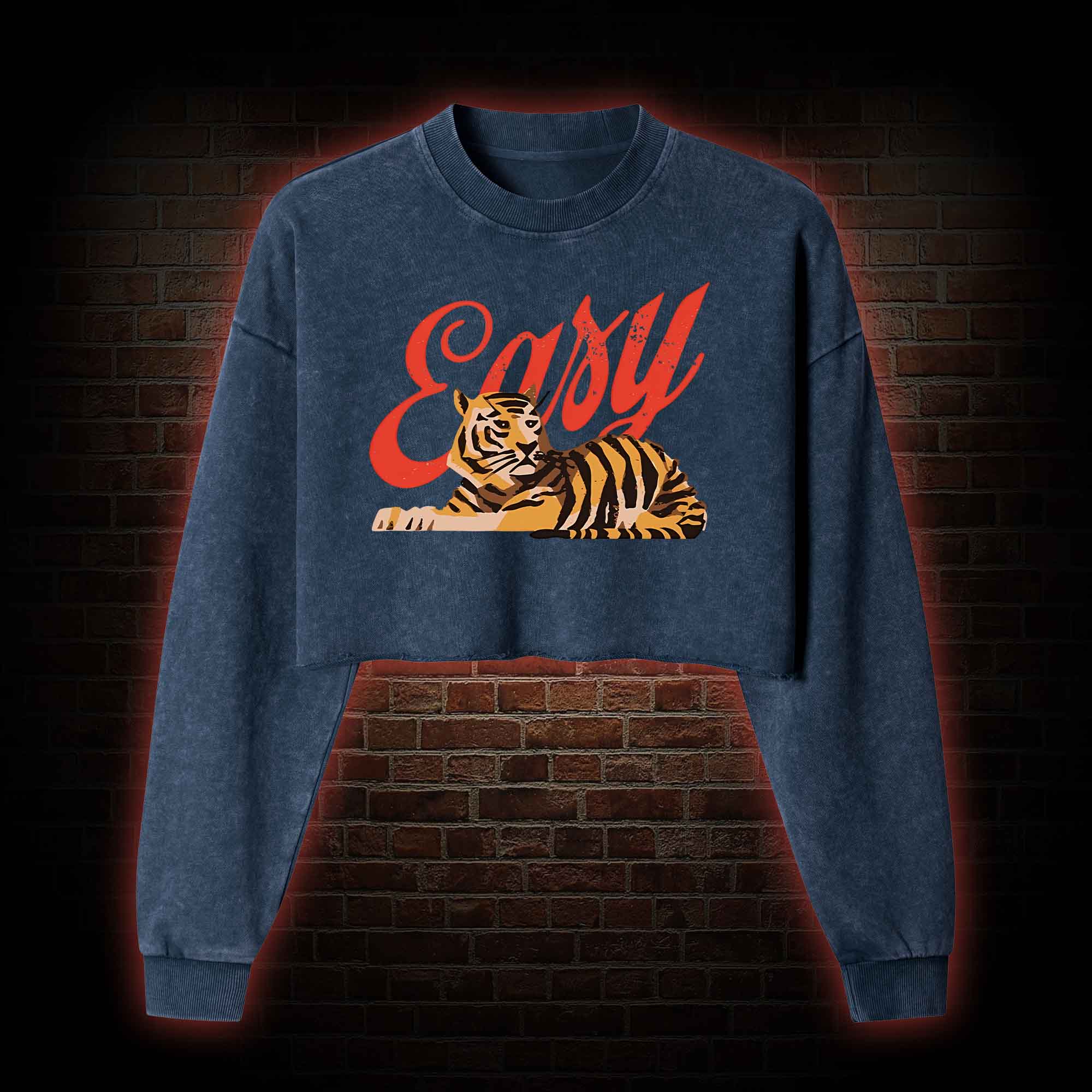 Easy Tiger Washed Cropped Sweatshirts