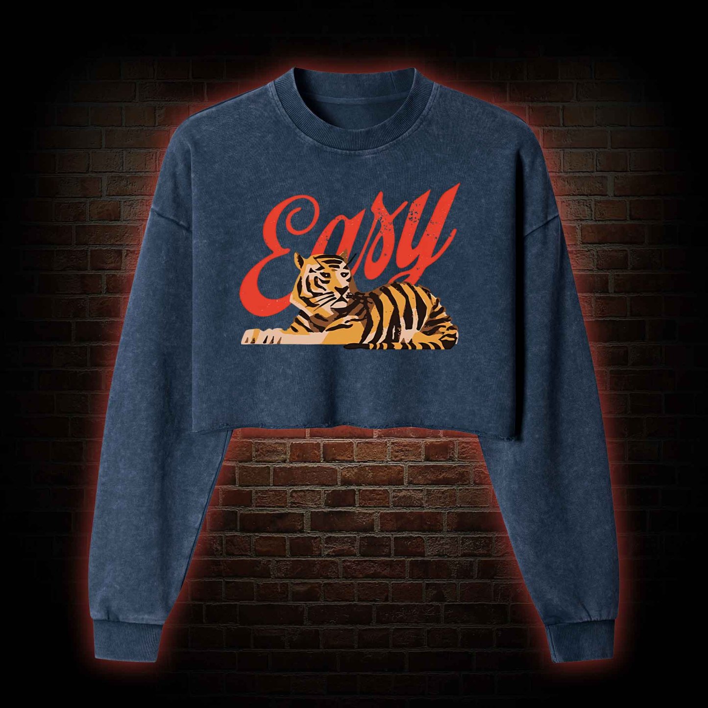 Easy Tiger Washed Cropped Sweatshirts