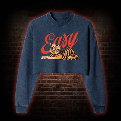 Easy Tiger Washed Cropped Sweatshirts