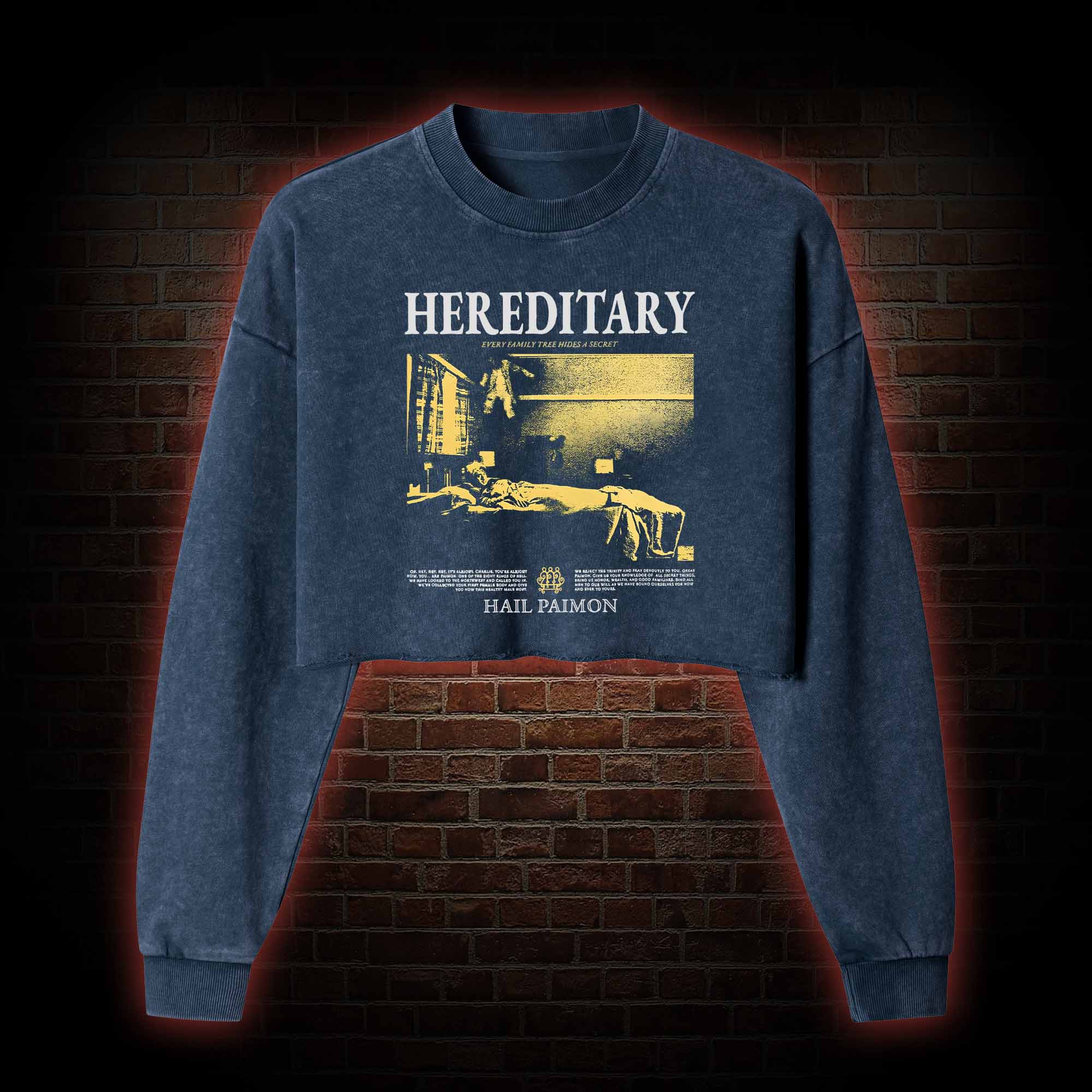 Every Family Tree Hides A Secret Washed Cropped Sweatshirts