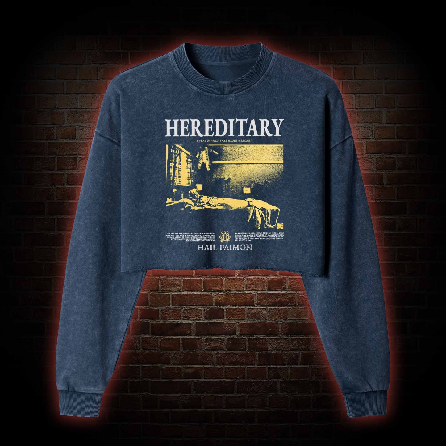 Every Family Tree Hides A Secret Washed Cropped Sweatshirts