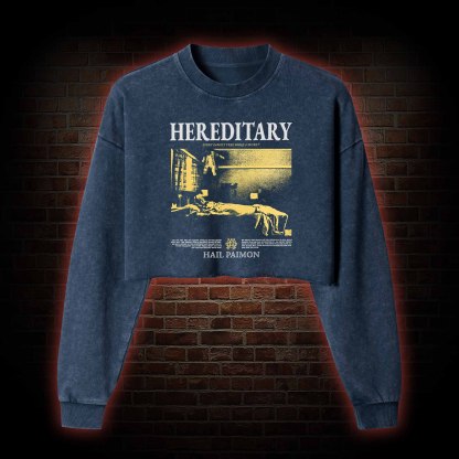 Every Family Tree Hides A Secret Washed Cropped Sweatshirts