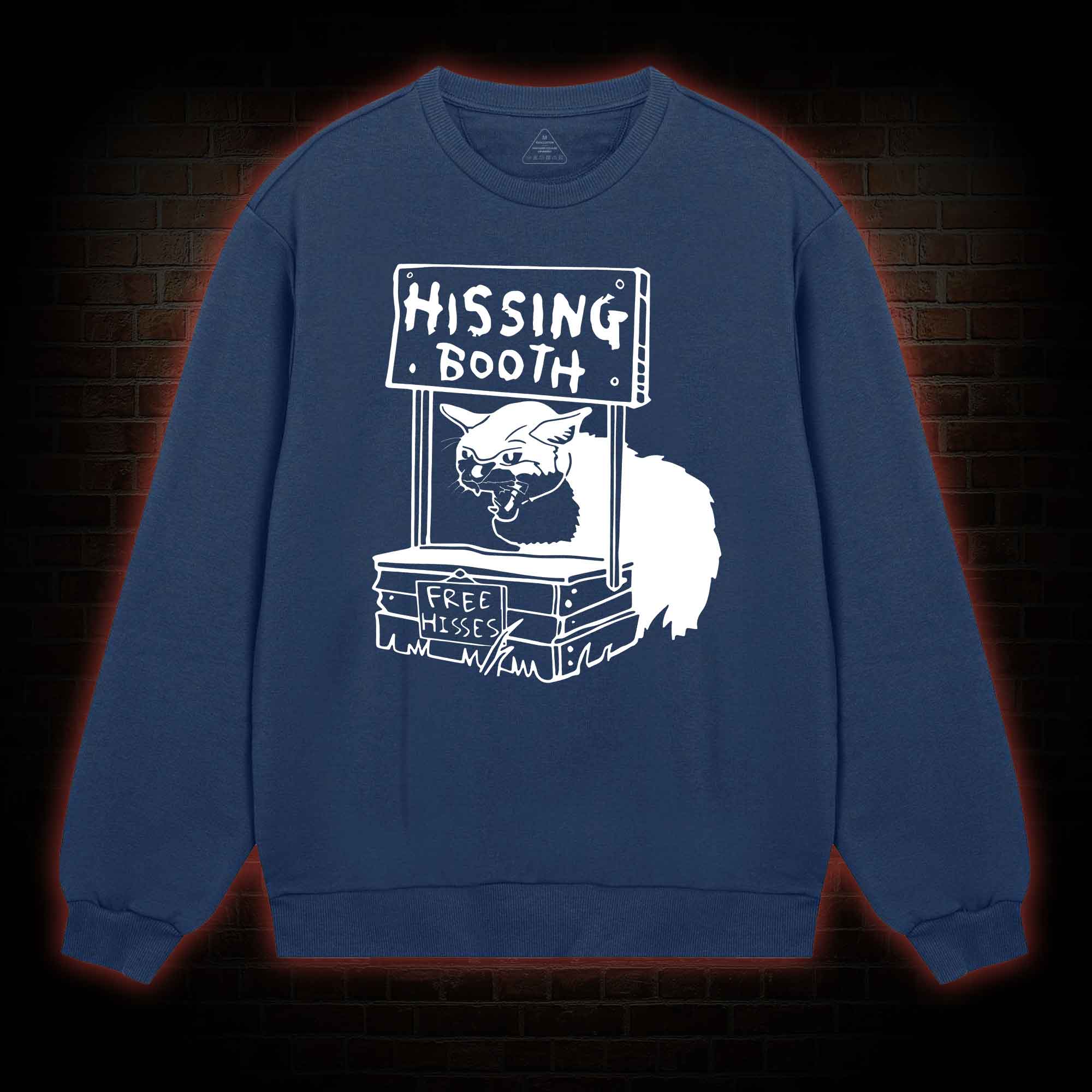 Cat Hissing Booth Sweatshirt