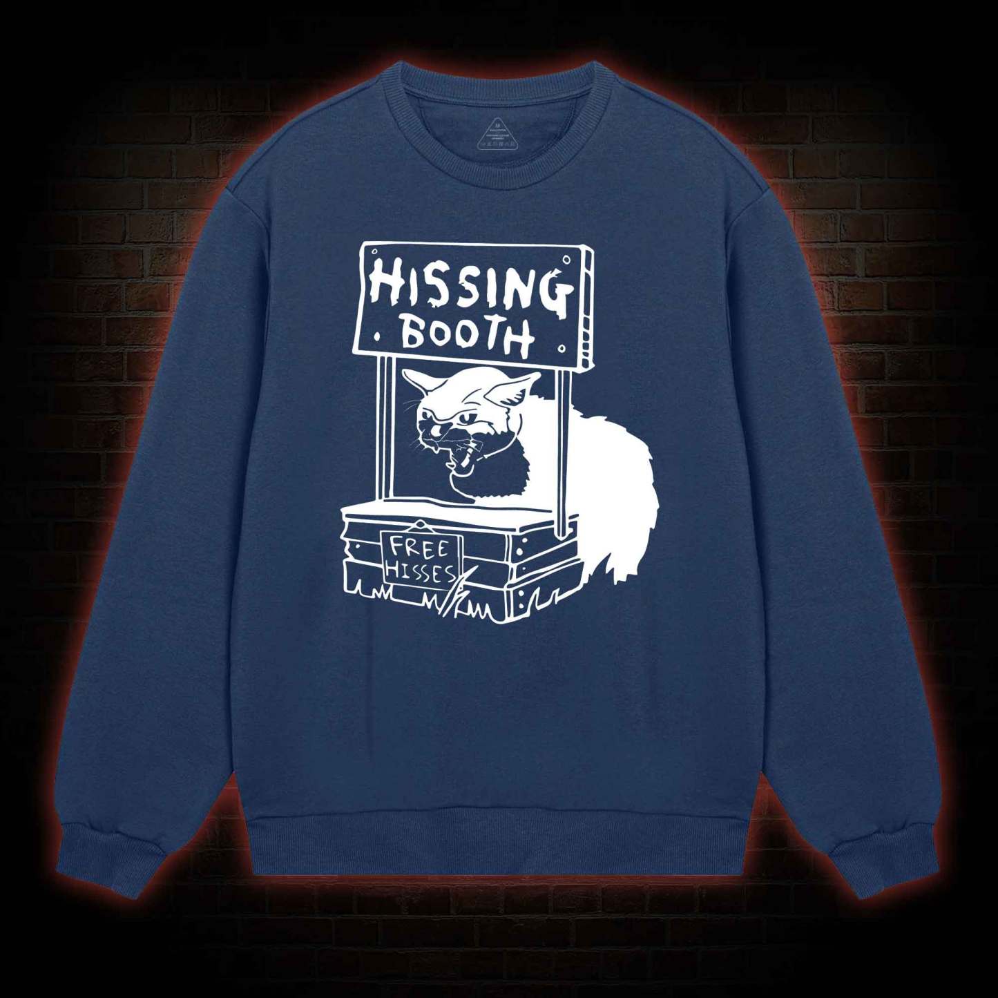 Cat Hissing Booth Sweatshirt