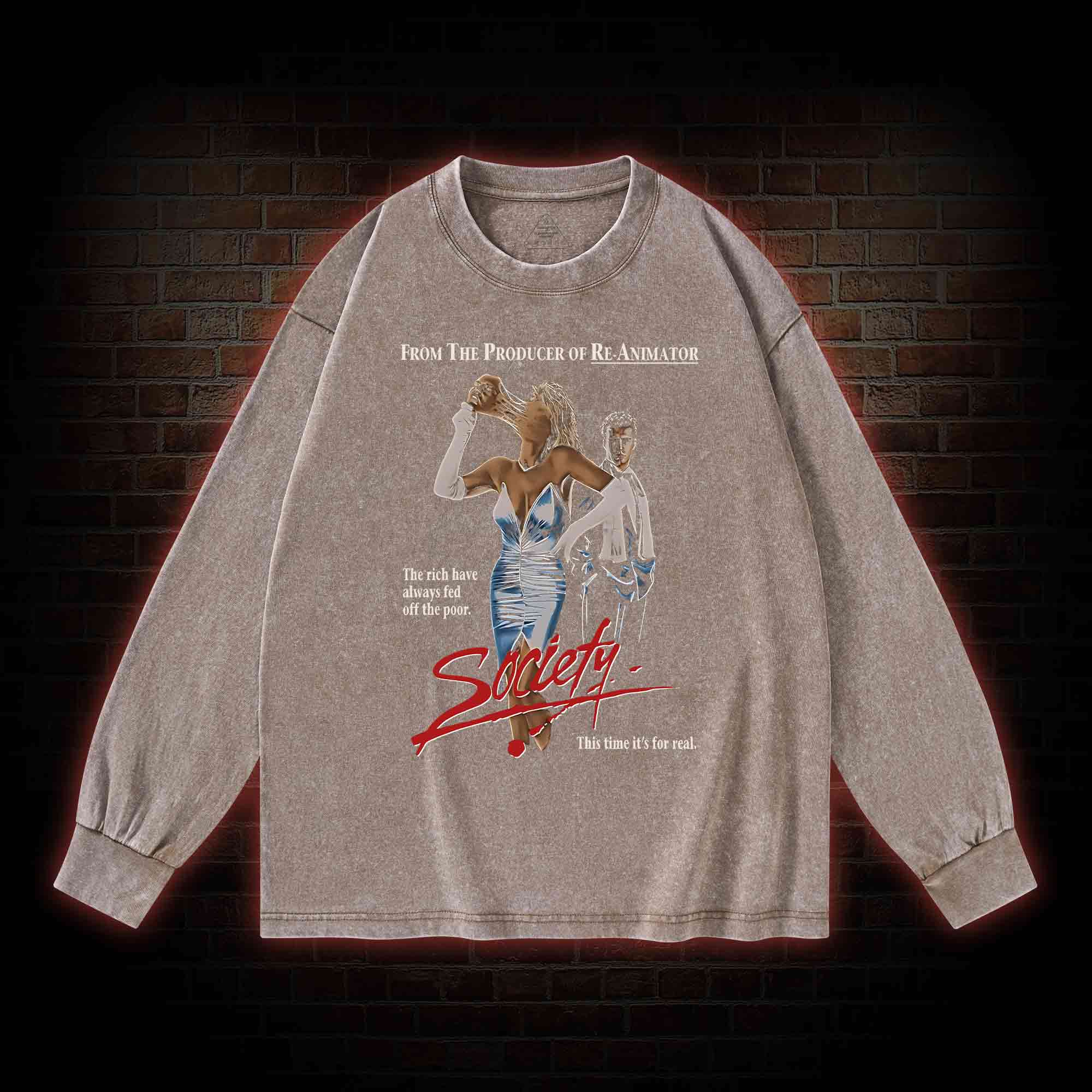 This Time it's for Real Washed Long-Sleeve T-shirt