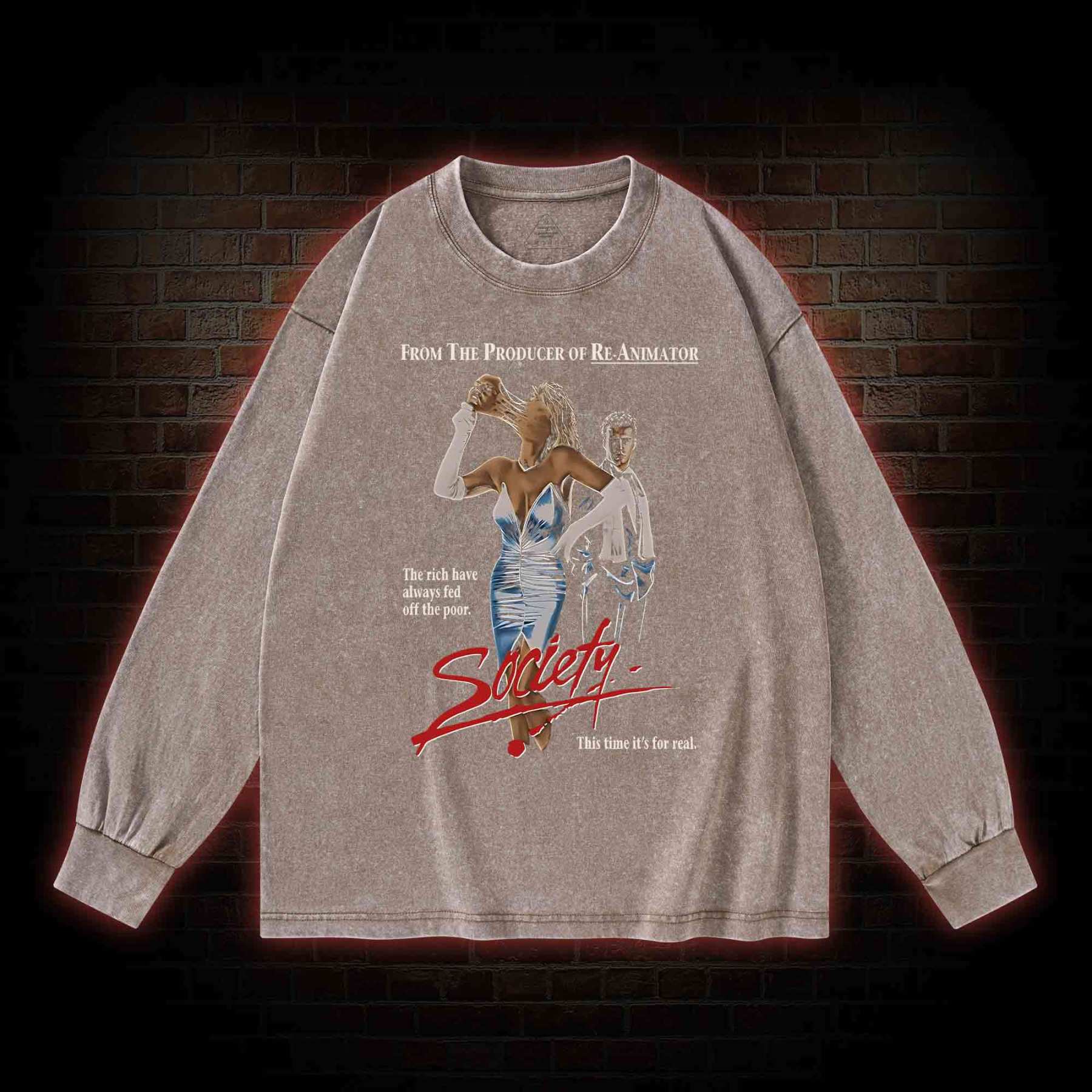 This Time it's for Real Washed Long-Sleeve T-shirt