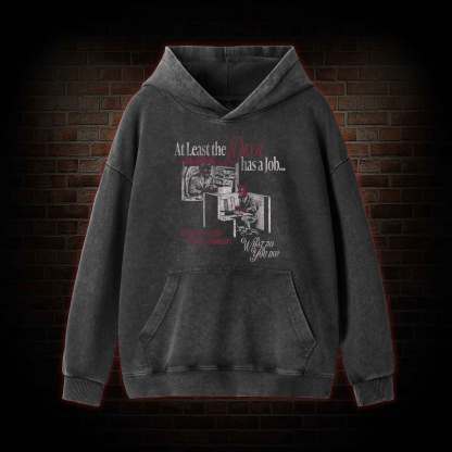 At Least the Devil.... Washed Hoodie