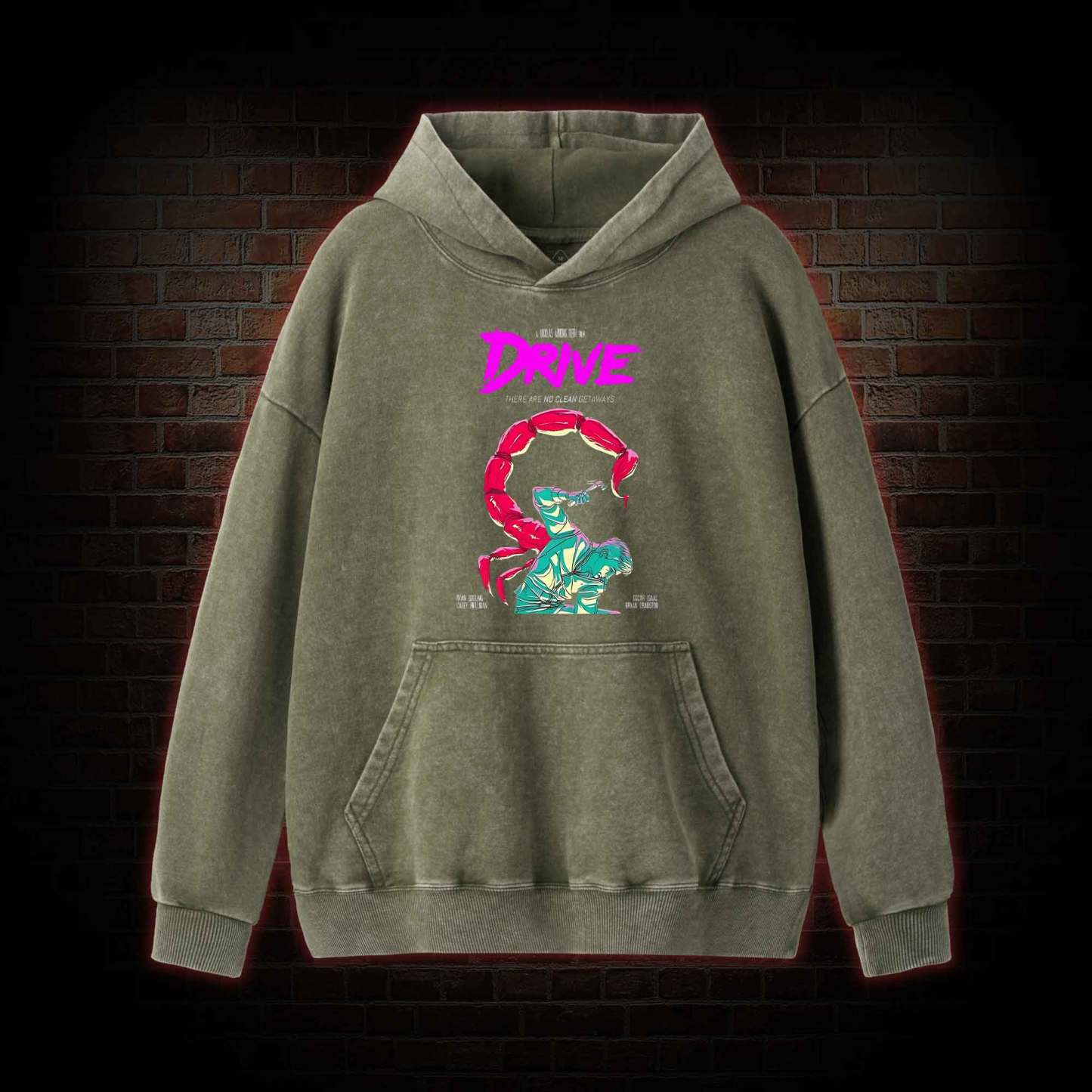 There are No Clean Getaways Washed Hoodie