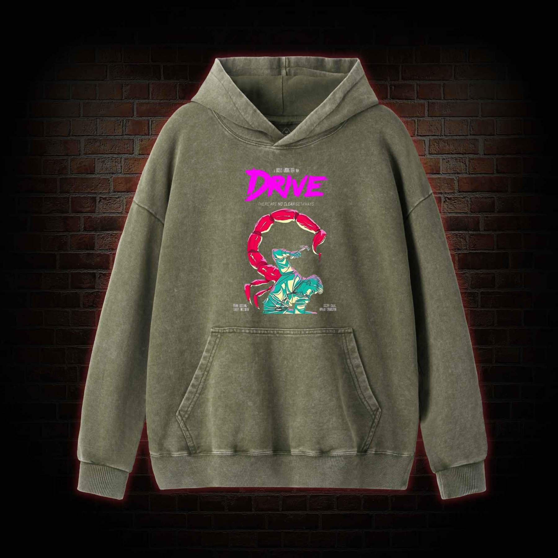 There are No Clean Getaways Washed Hoodie