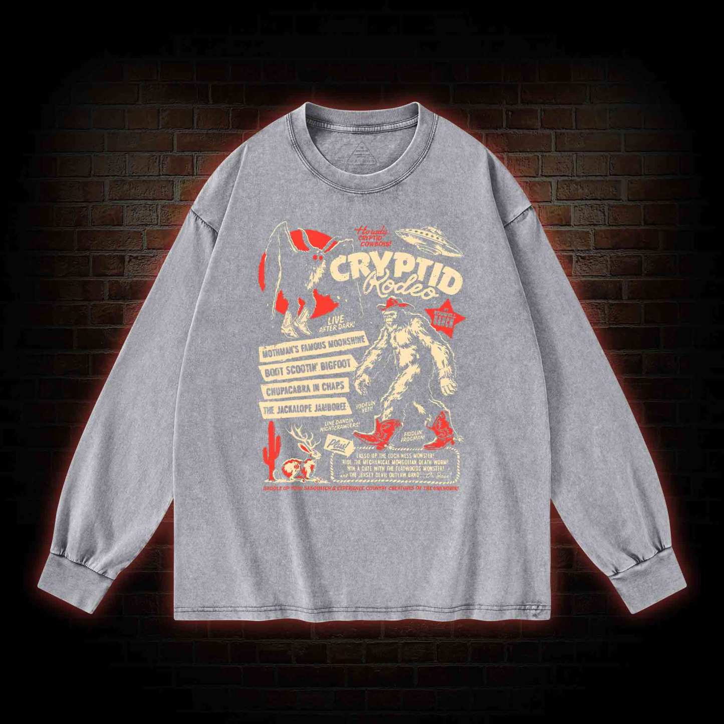 Cryptid Rodeo Washed Long-Sleeve T-shirt