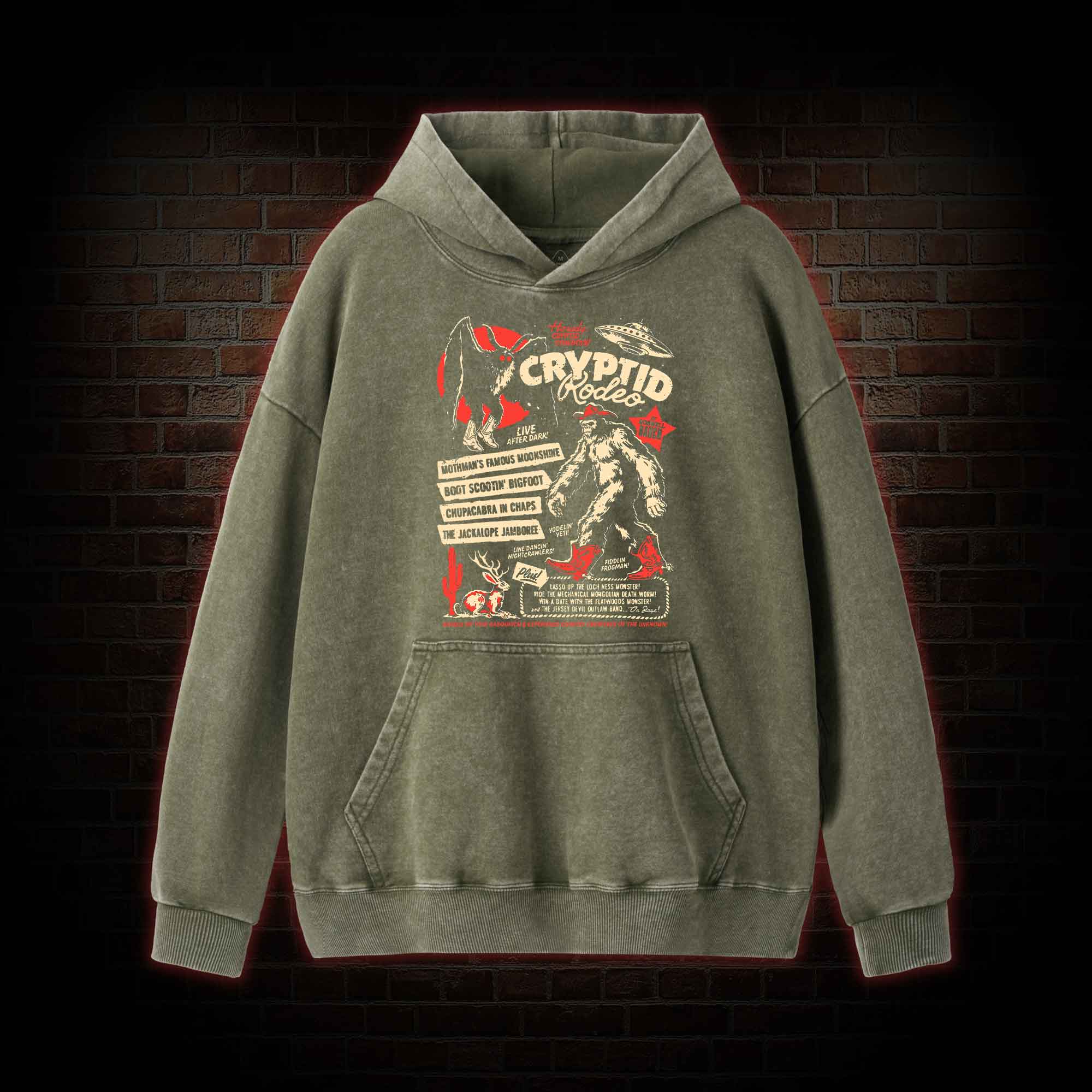 Cryptid Rodeo Washed Hoodie