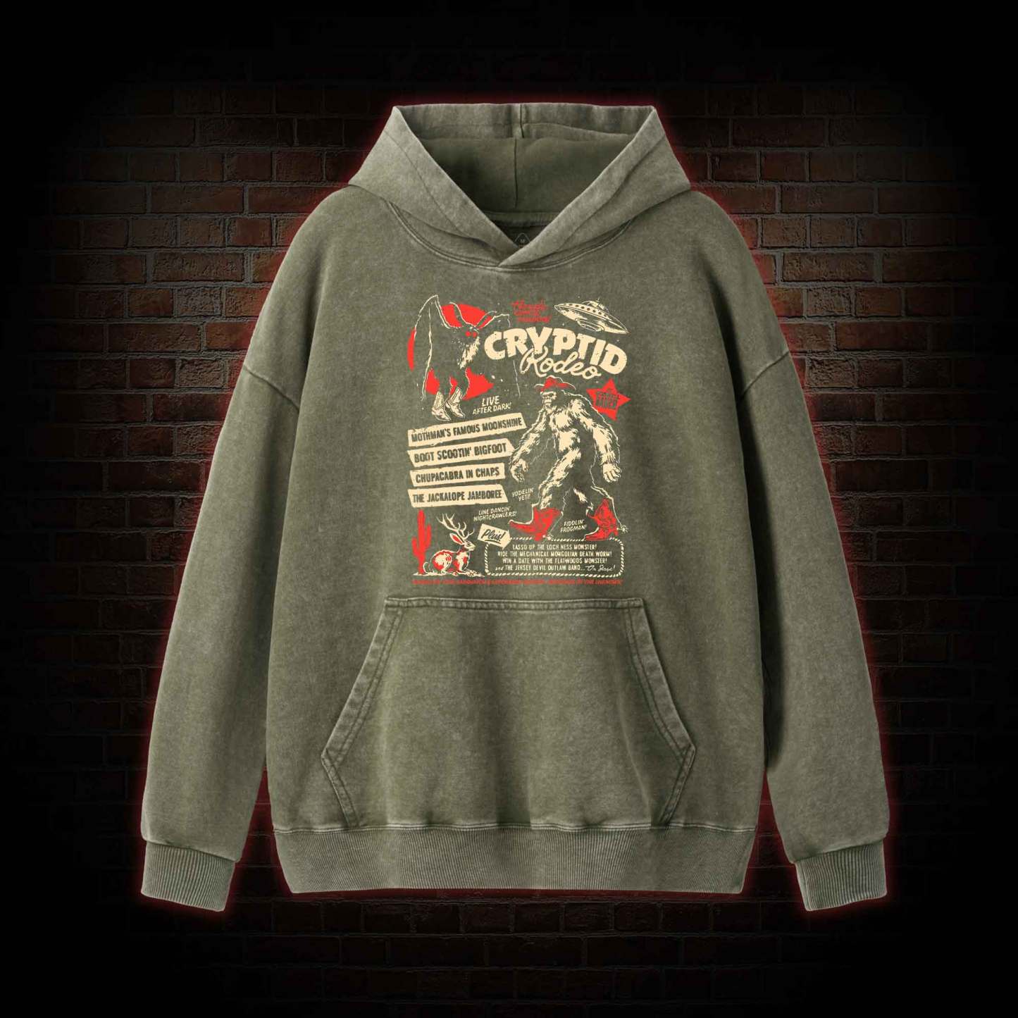 Cryptid Rodeo Washed Hoodie