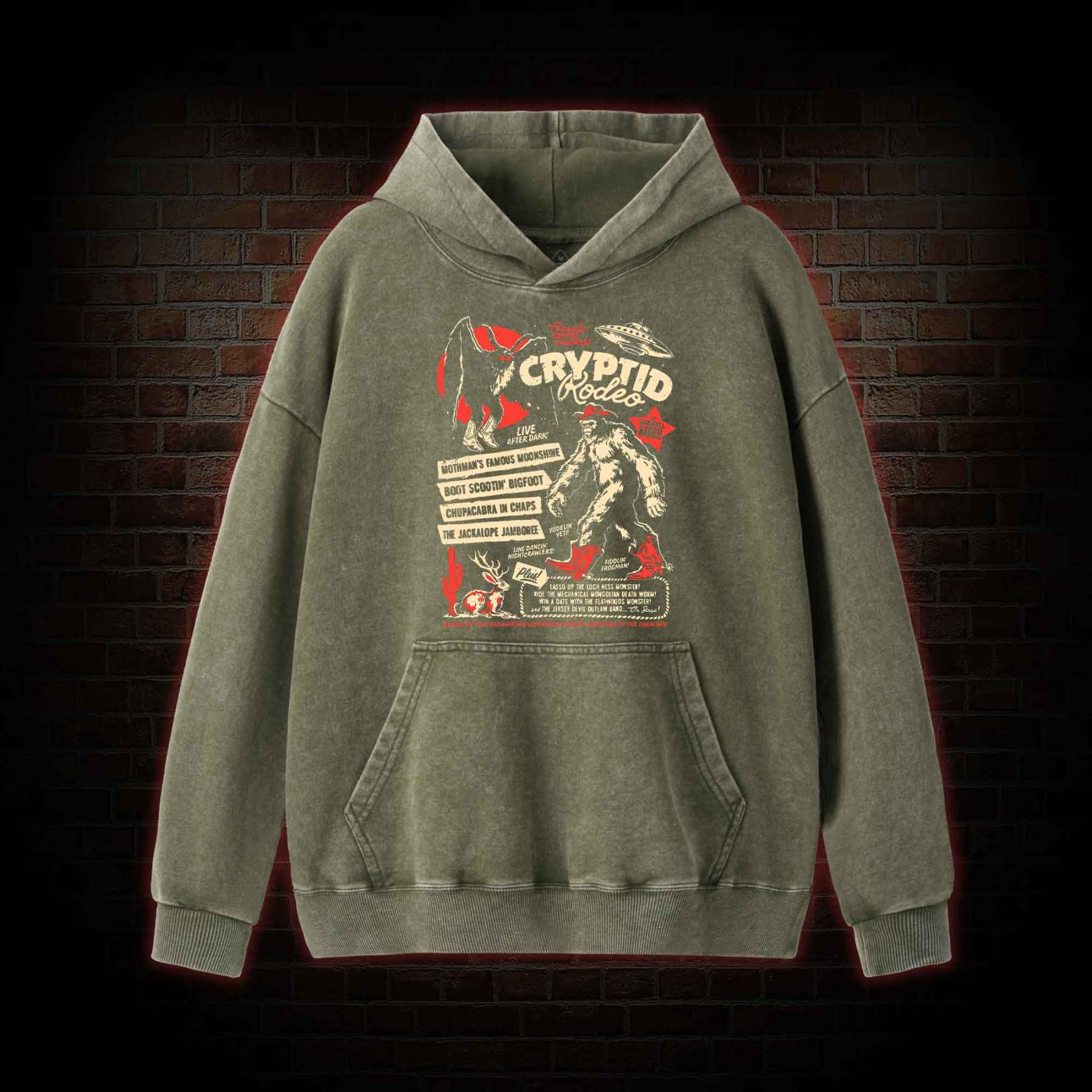 Cryptid Rodeo Washed Hoodie