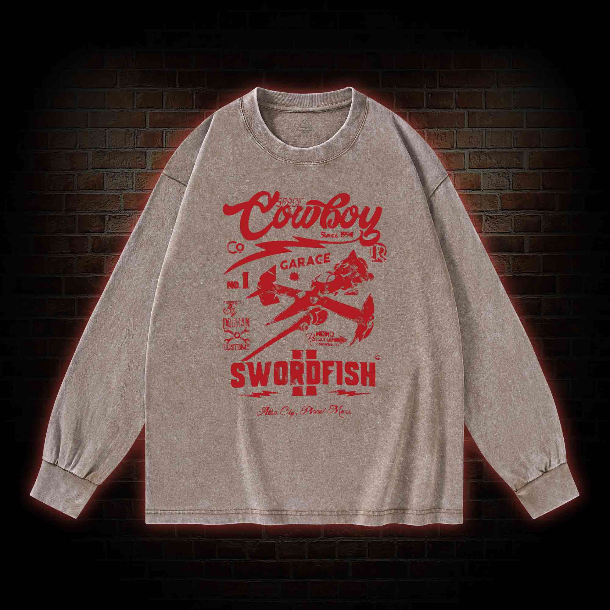 Whatever Happens Anime Washed Long-Sleeve T-shirt