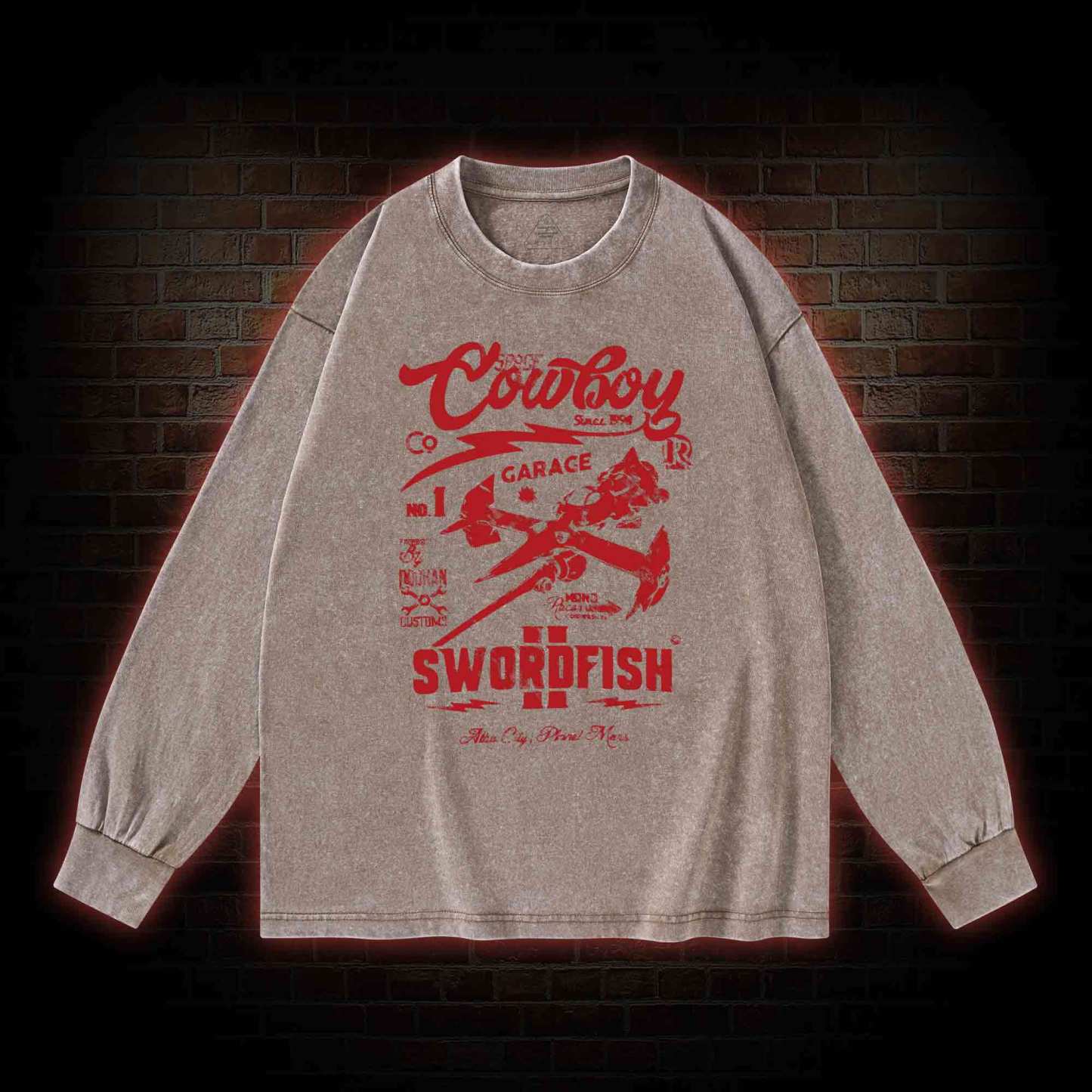 Whatever Happens Anime Washed Long-Sleeve T-shirt