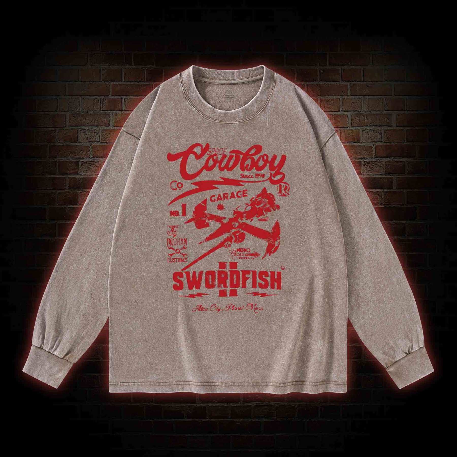 Whatever Happens Anime Washed Long-Sleeve T-shirt