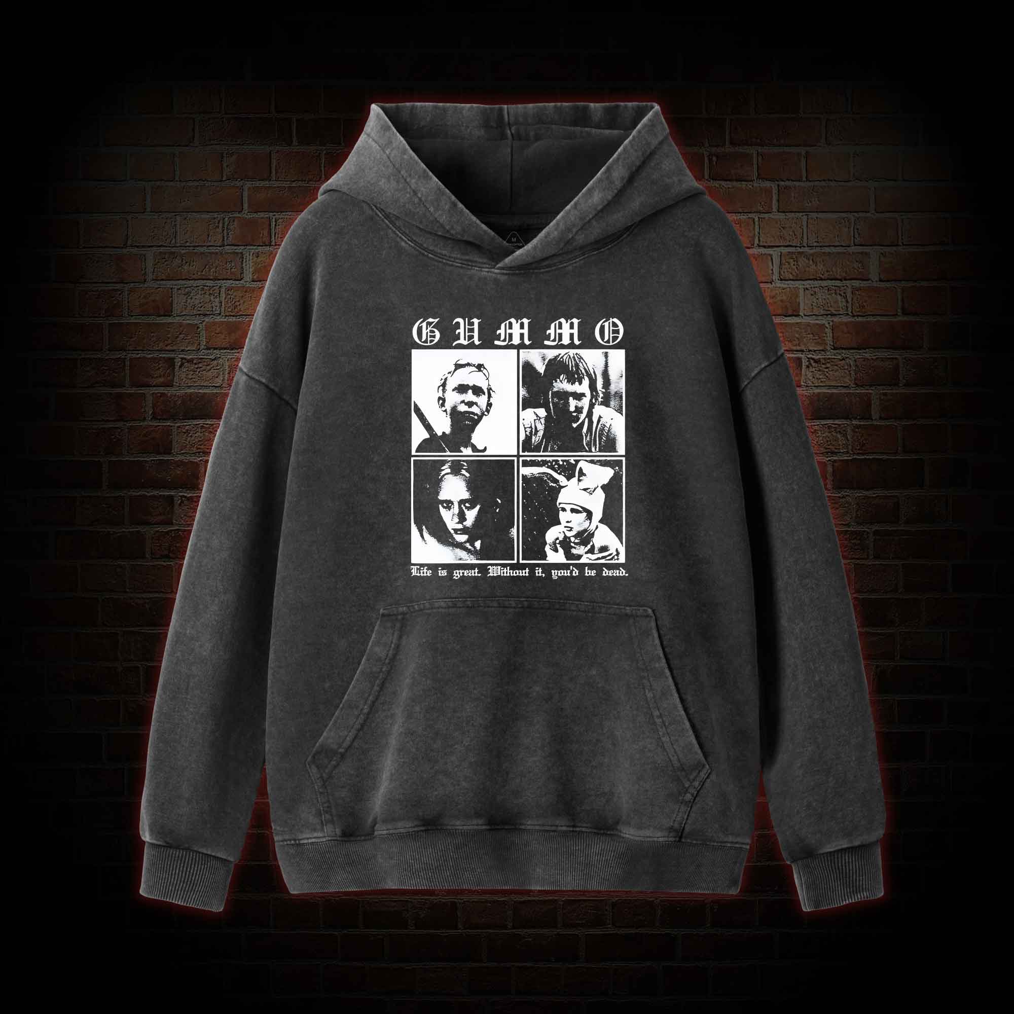 Life is Great Washed Hoodie