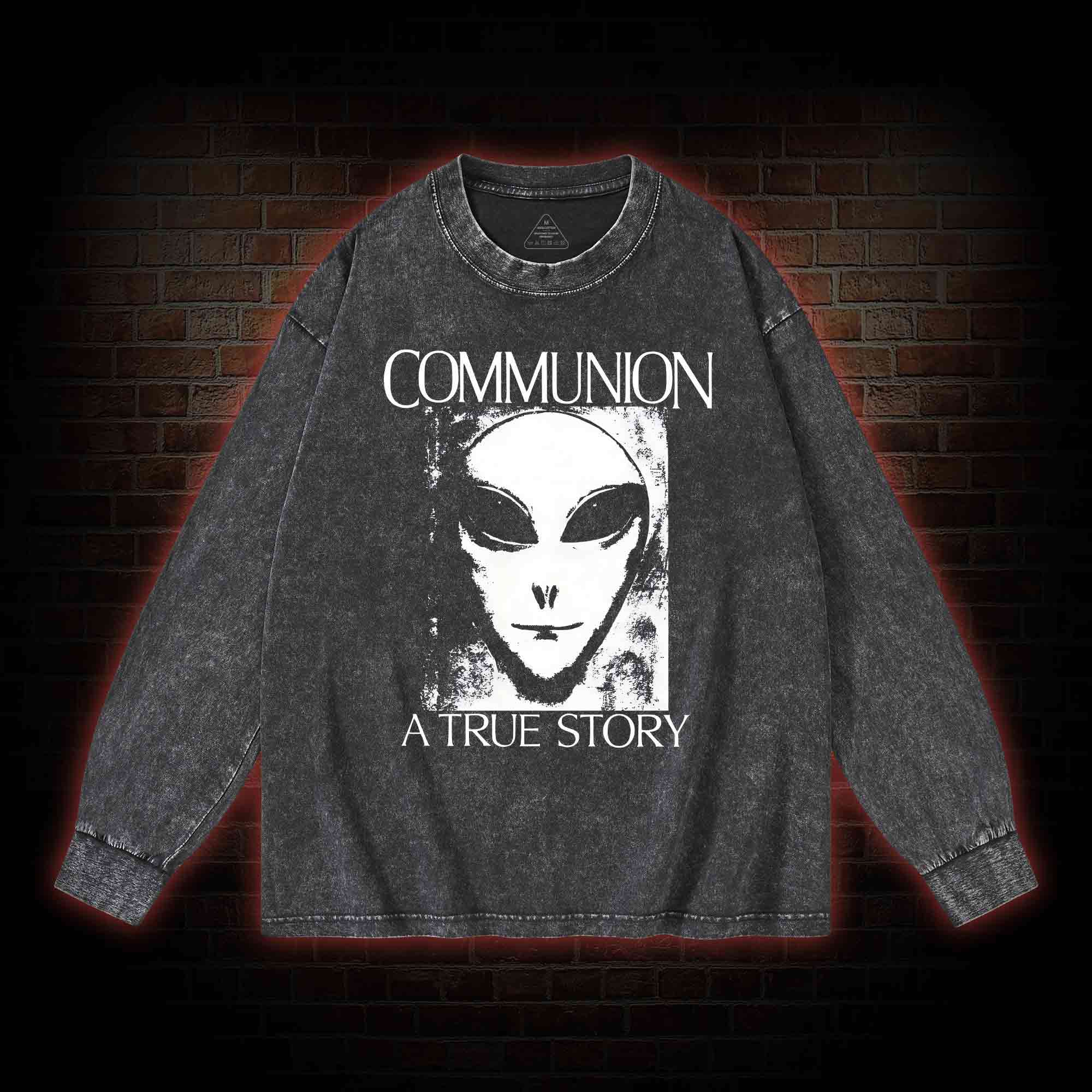 Communion a True Story Washed Long-Sleeve T-shirt