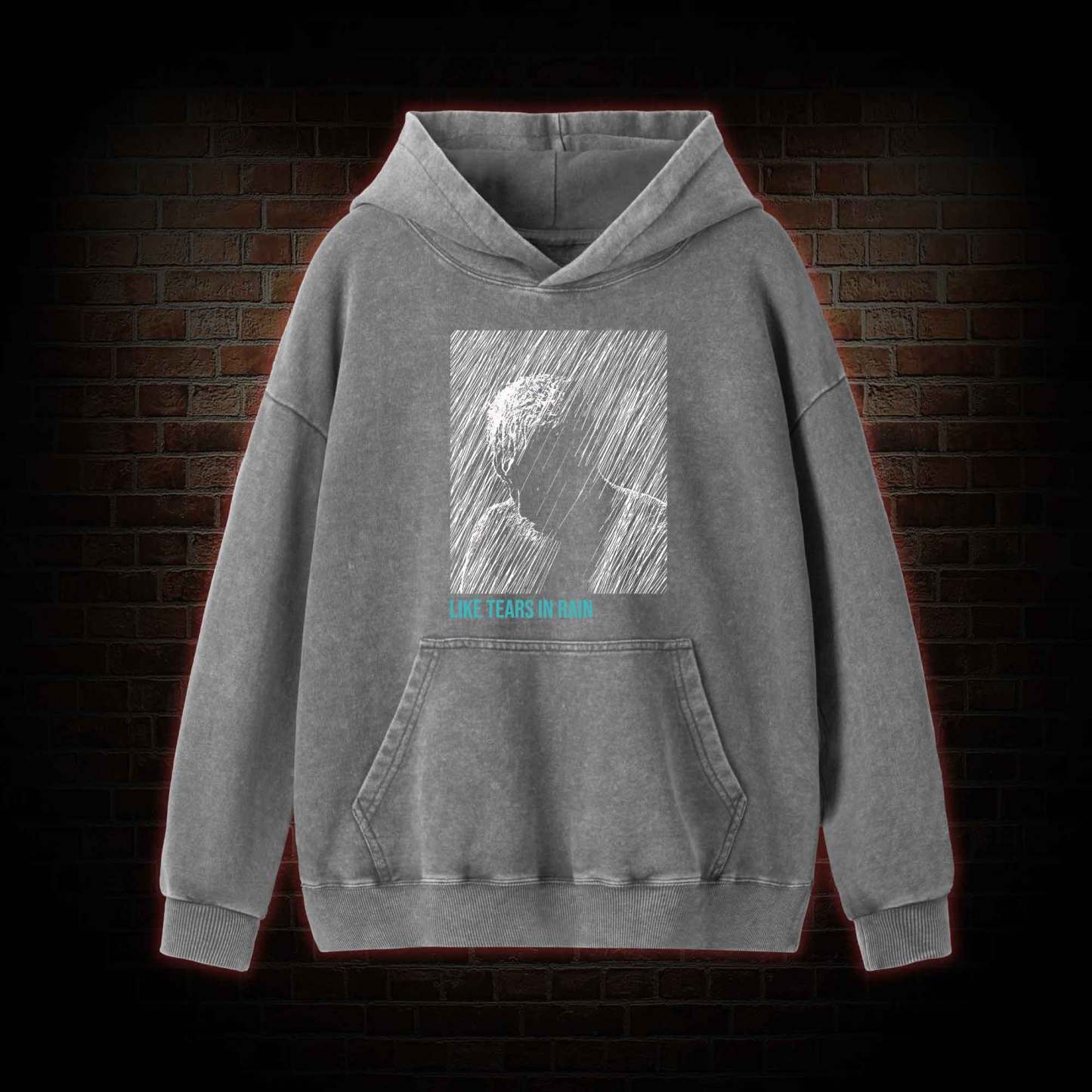 Like Tears In Rain Washed Hoodie