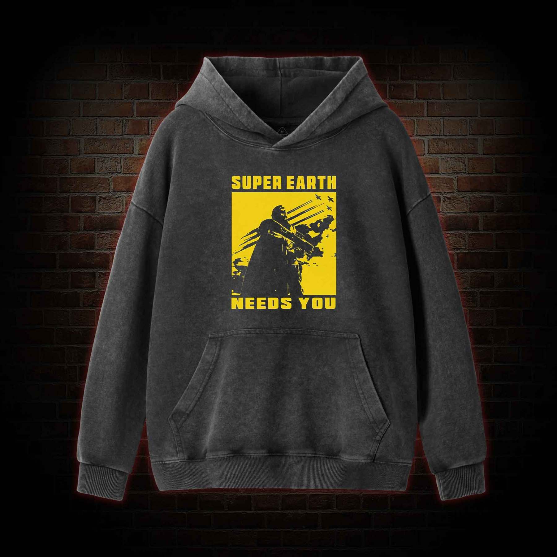 Earth Needs you Washed Hoodie