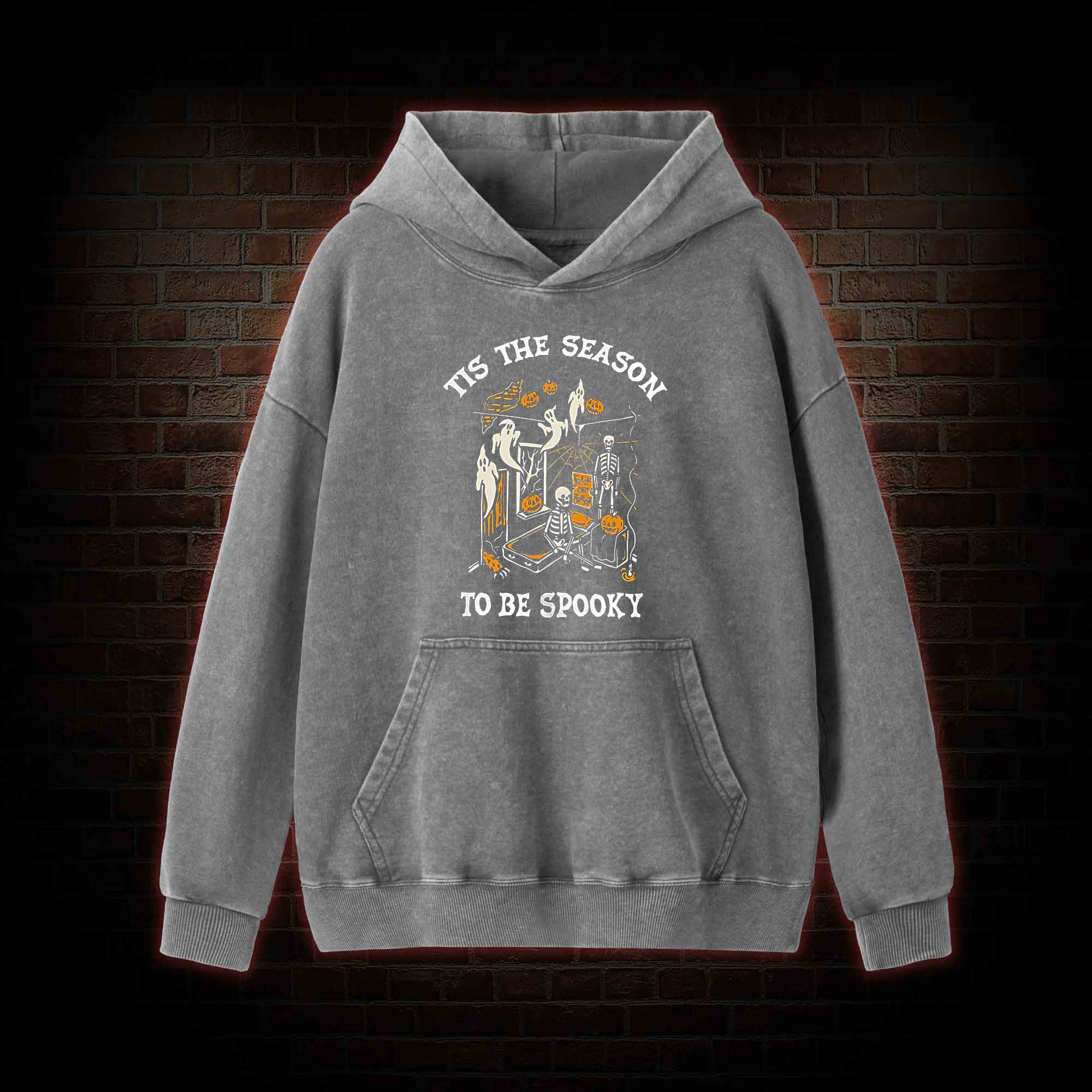 Tis The Season to be Spook Washed Hoodie