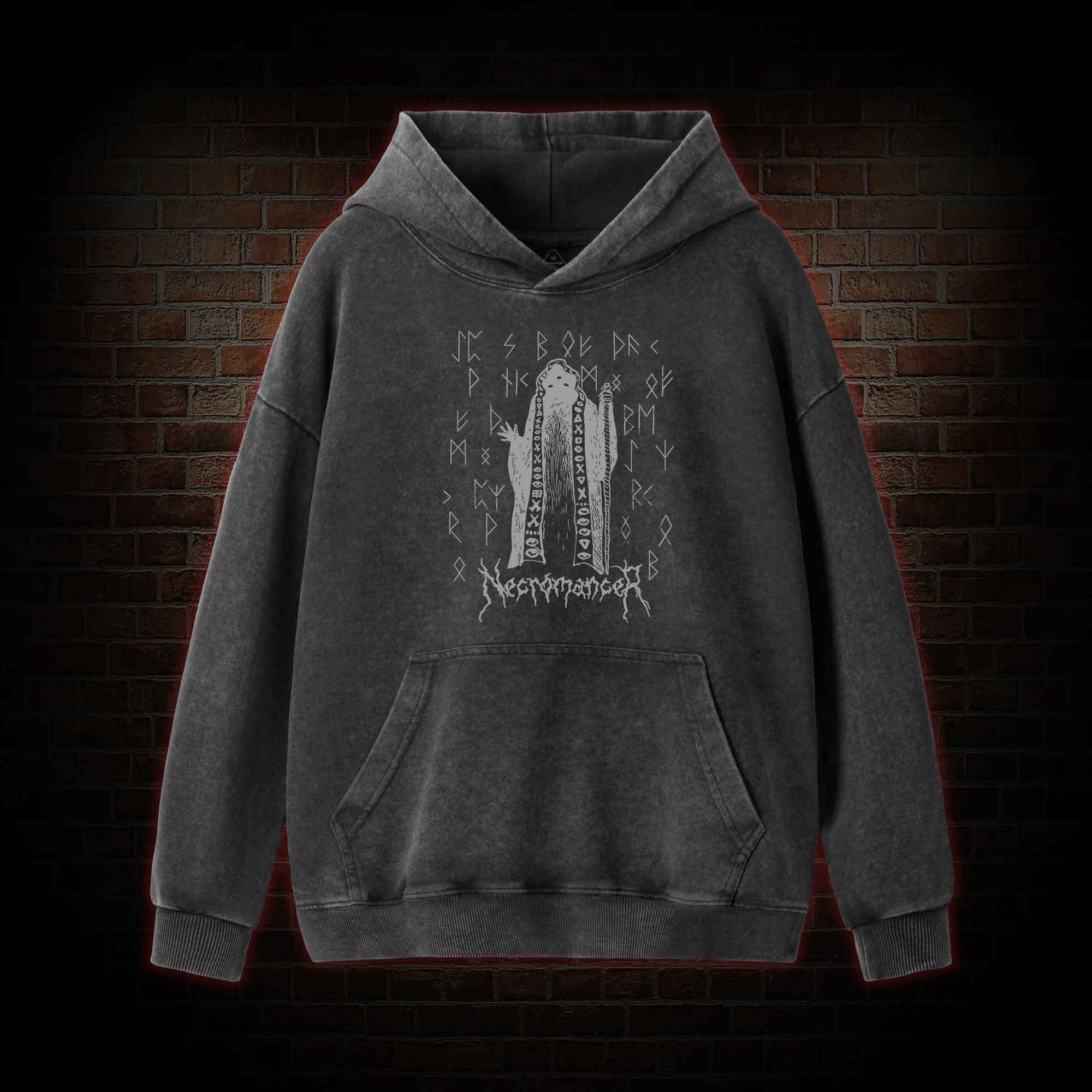 Necromancer Washed Hoodie