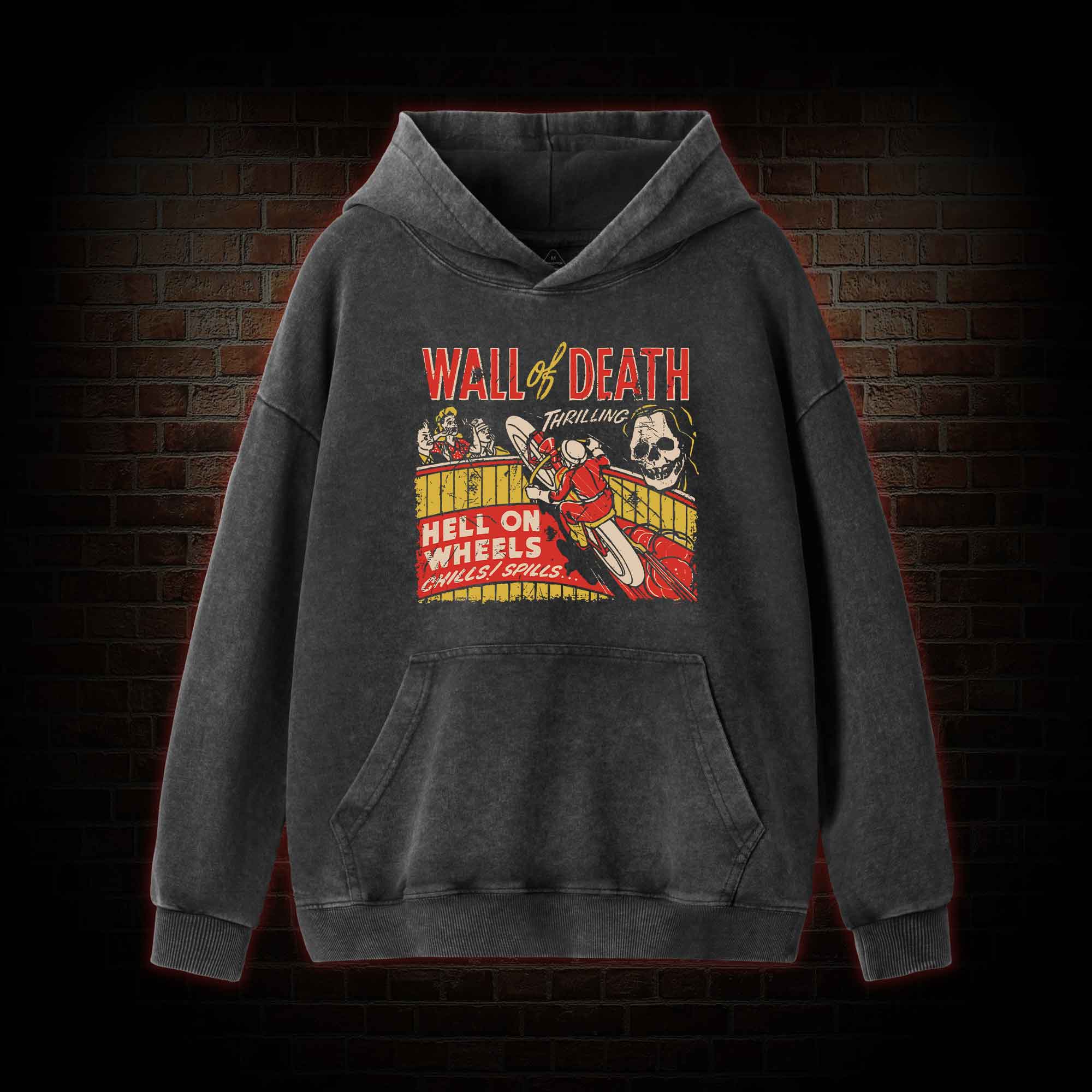 Wall of Death Washed Hoodie