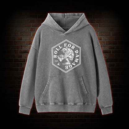 Roll for Damage Washed Hoodie