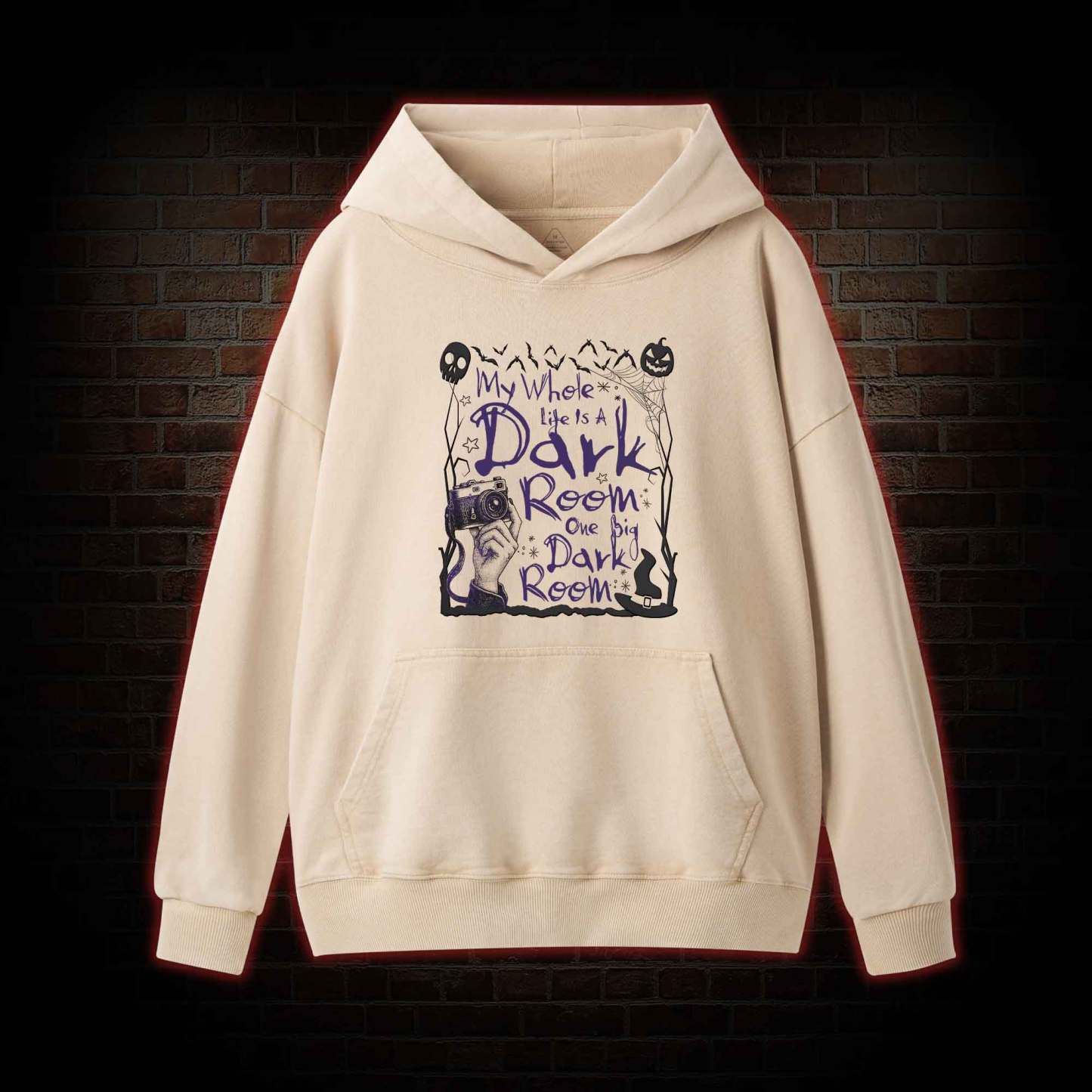 My Whole Life is A Dark Room Washed Hoodie