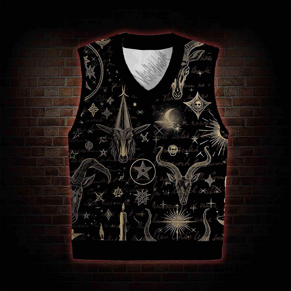 Baphomet Sweatershirt Vest