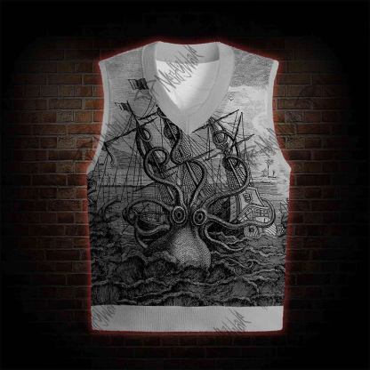 Giant Octopus Sweatershirt Vest
