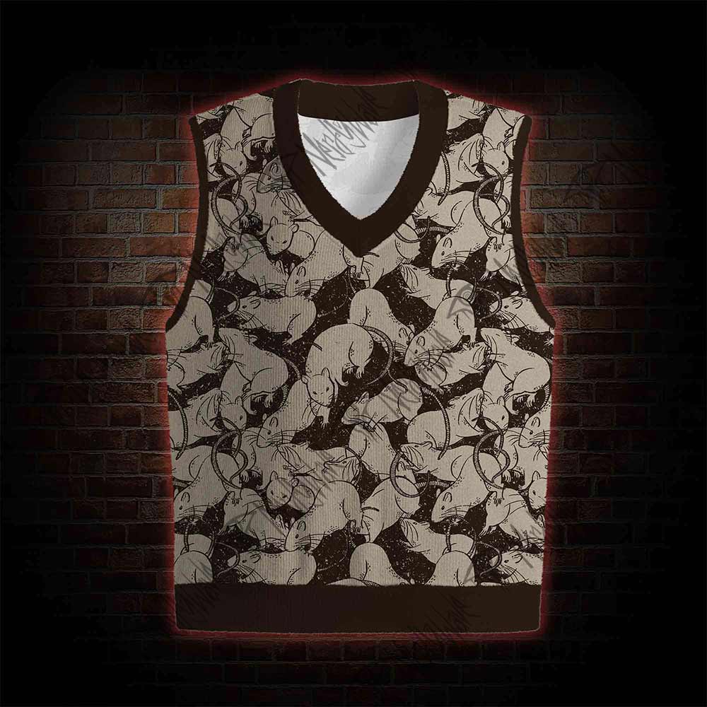 Black Death Sweatershirt Vest