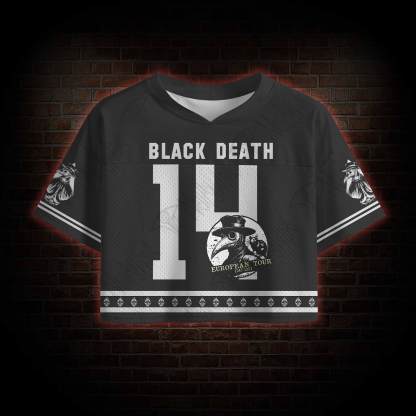 Black Death European Tour Crop Sports Jersey