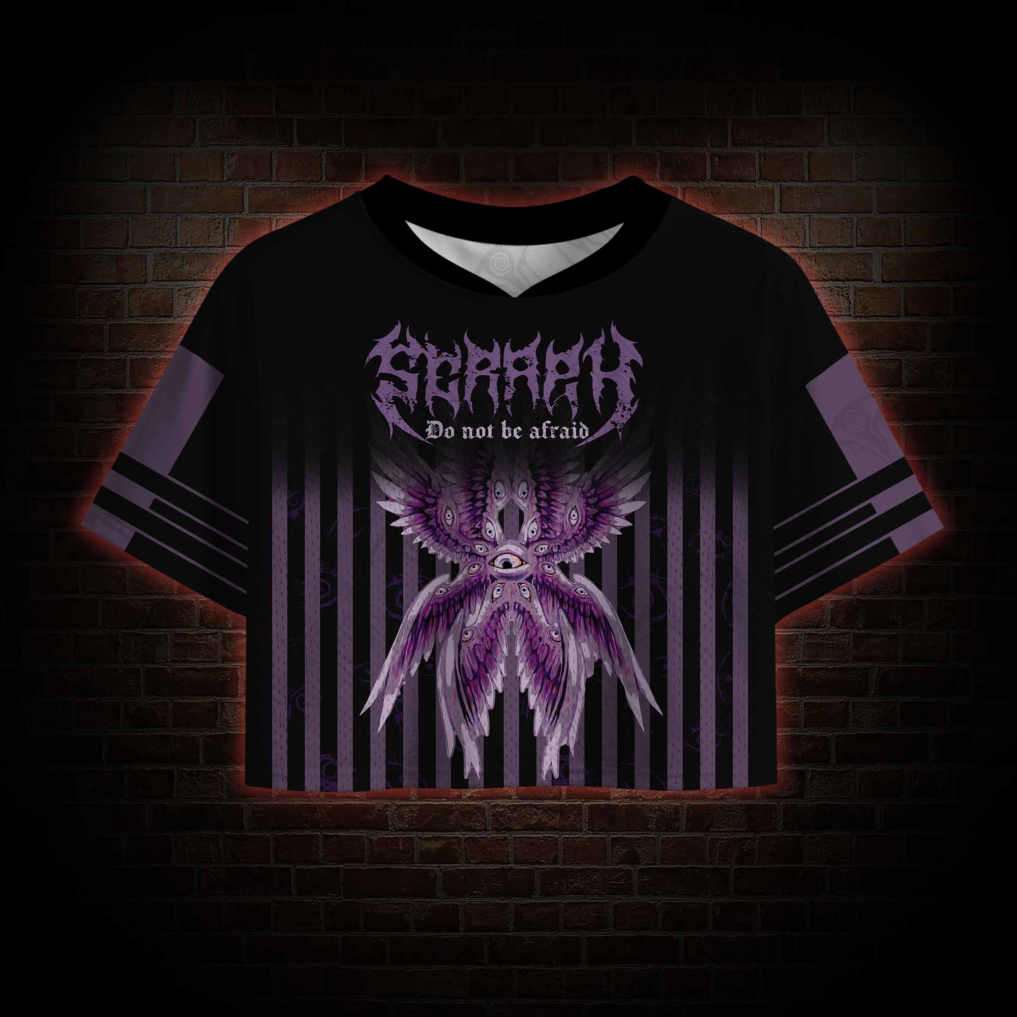 Do Not be Afraid Crop Sports Jersey