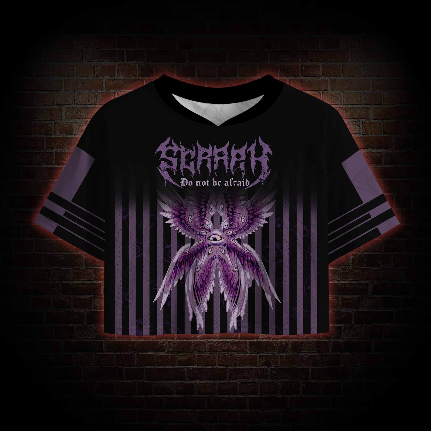 Do Not be Afraid Crop Sports Jersey