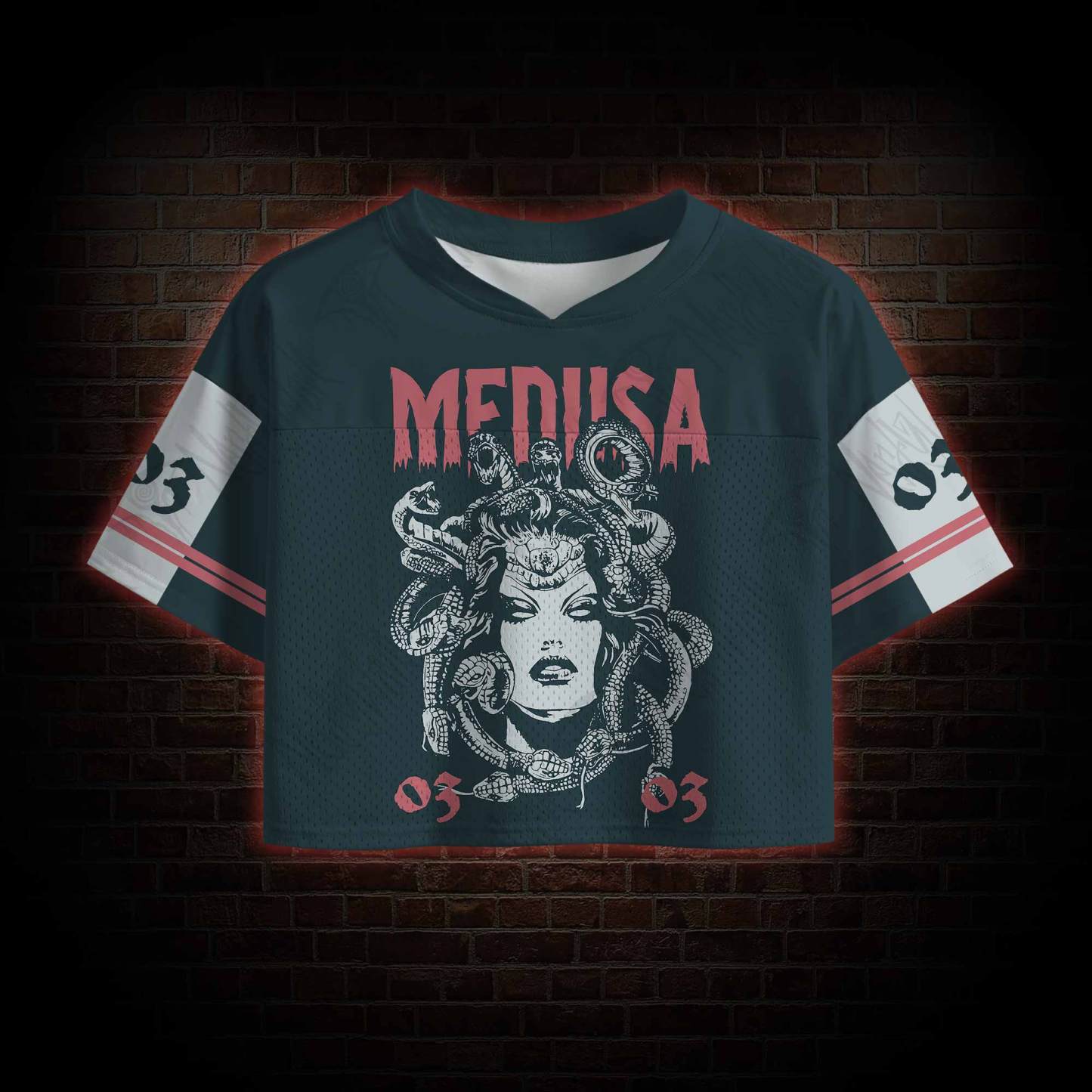 Medusa Crop Sports Jersey