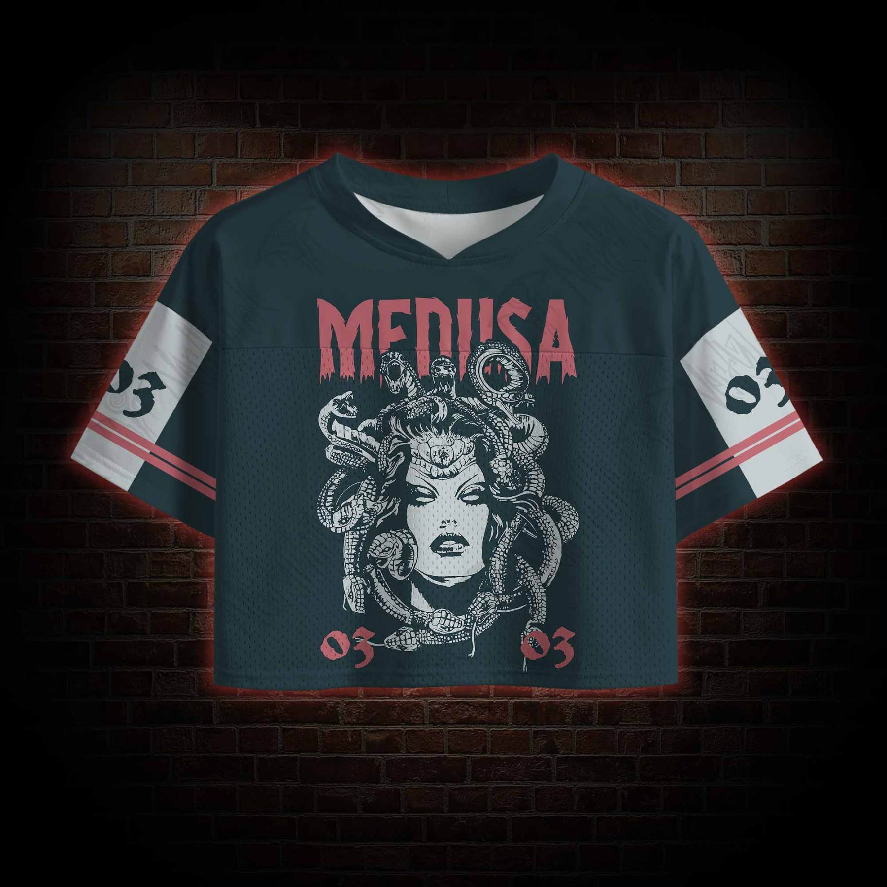 Medusa Crop Sports Jersey