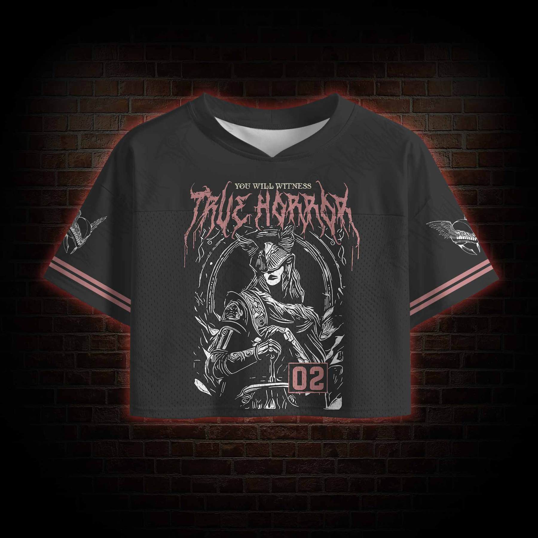 True Horror Crop Sports Jersey