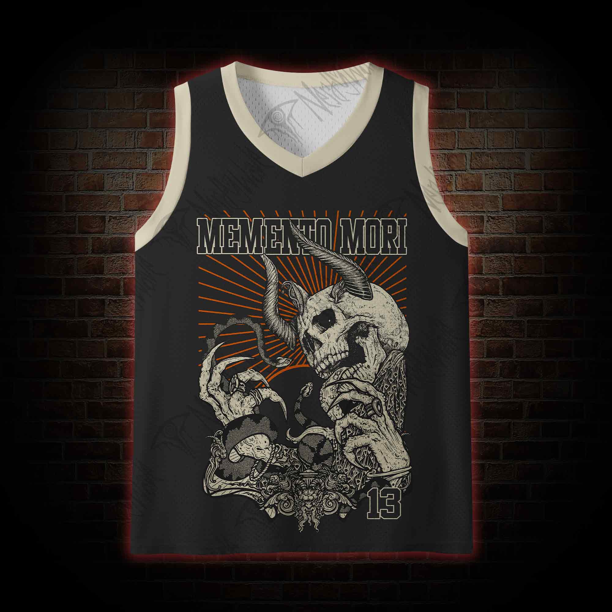 Memento Mori Horror Mesh Jersey Tank Top