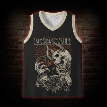 Memento Mori Horror Mesh Jersey Tank Top