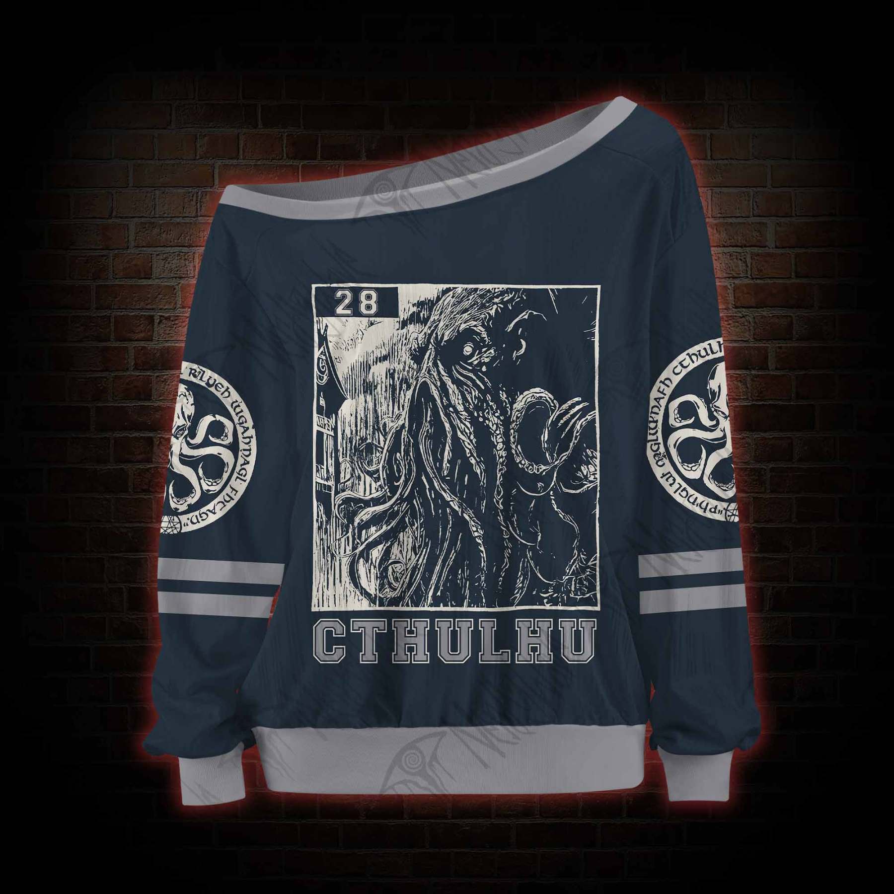 Cthulhu Fhtagn Off Shoulder Jersey