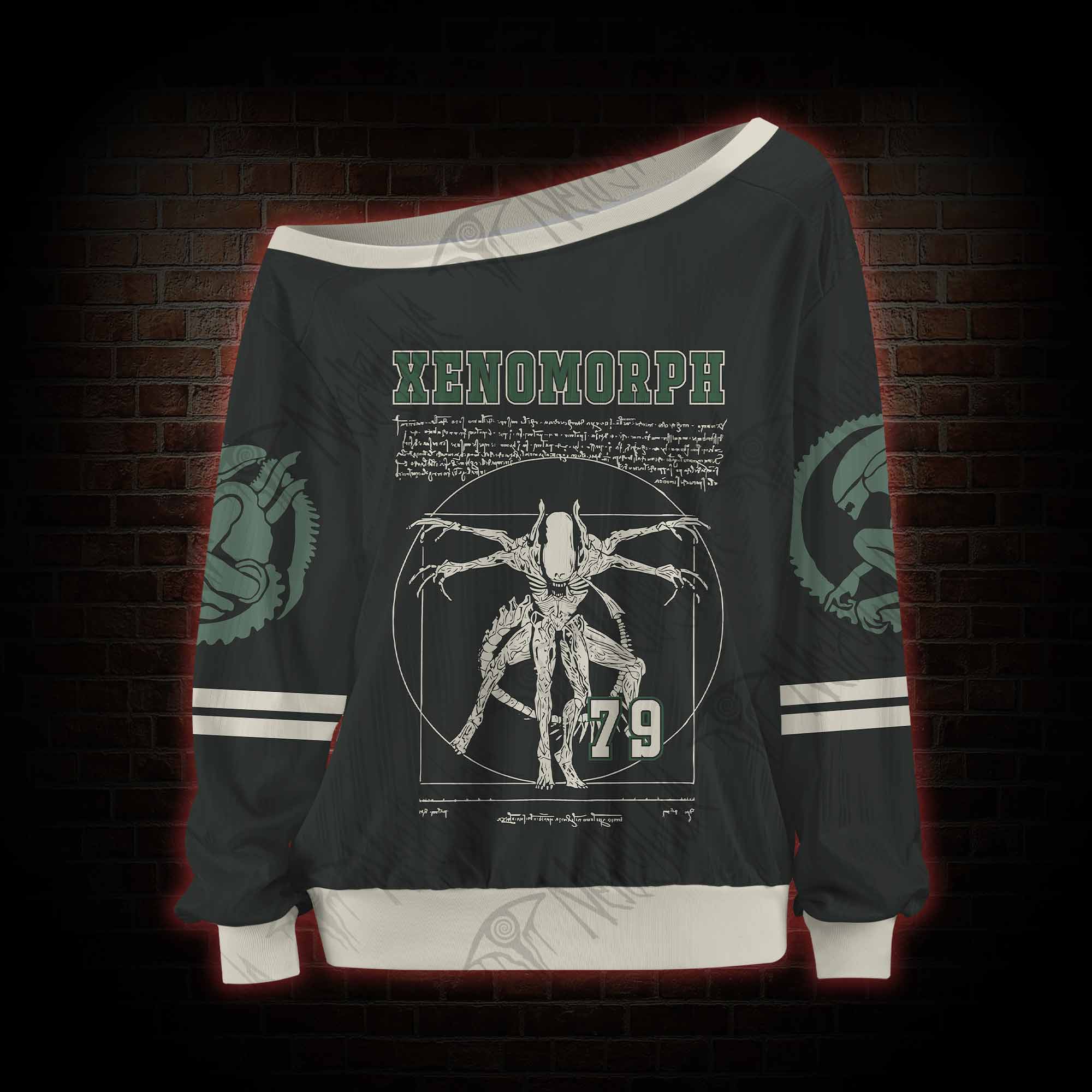 Alien Horror Off Shoulder Jersey