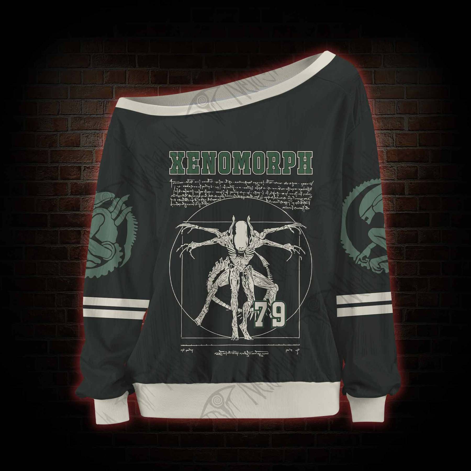 Alien Horror Off Shoulder Jersey